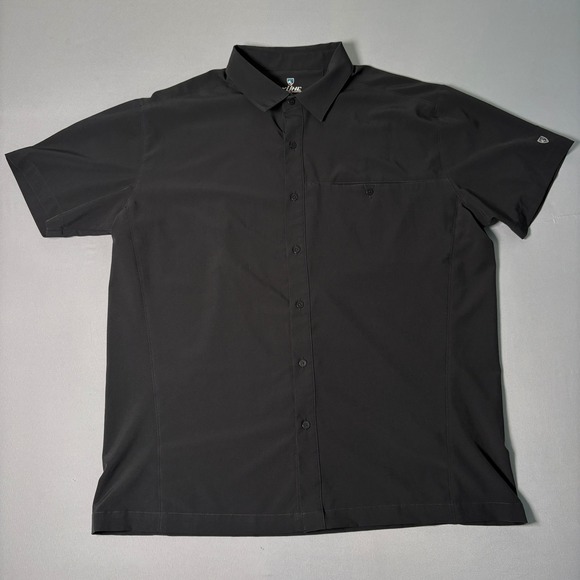 Kuhl Other - Kuhl Tufflex Mens XL Black Short Sleeve Button Down Performance Hiking Shirt